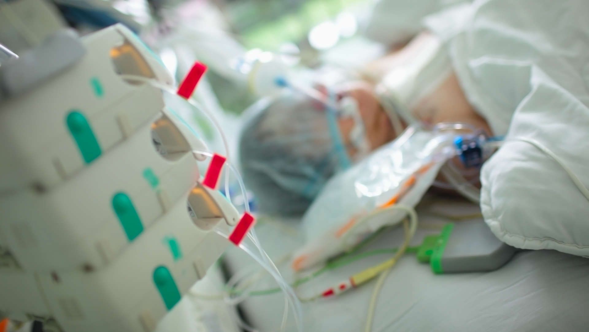 ICU patient lying prone