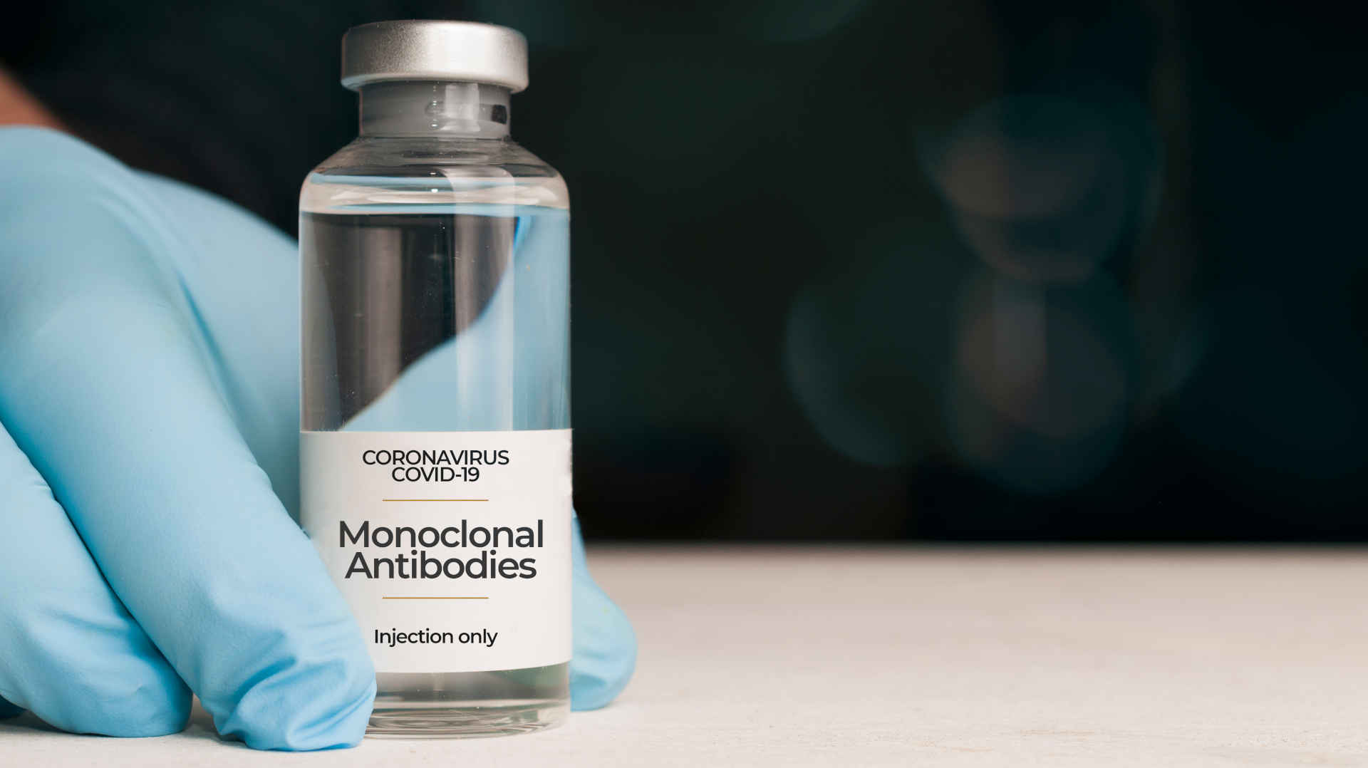 Vial of monoclonal antibodies