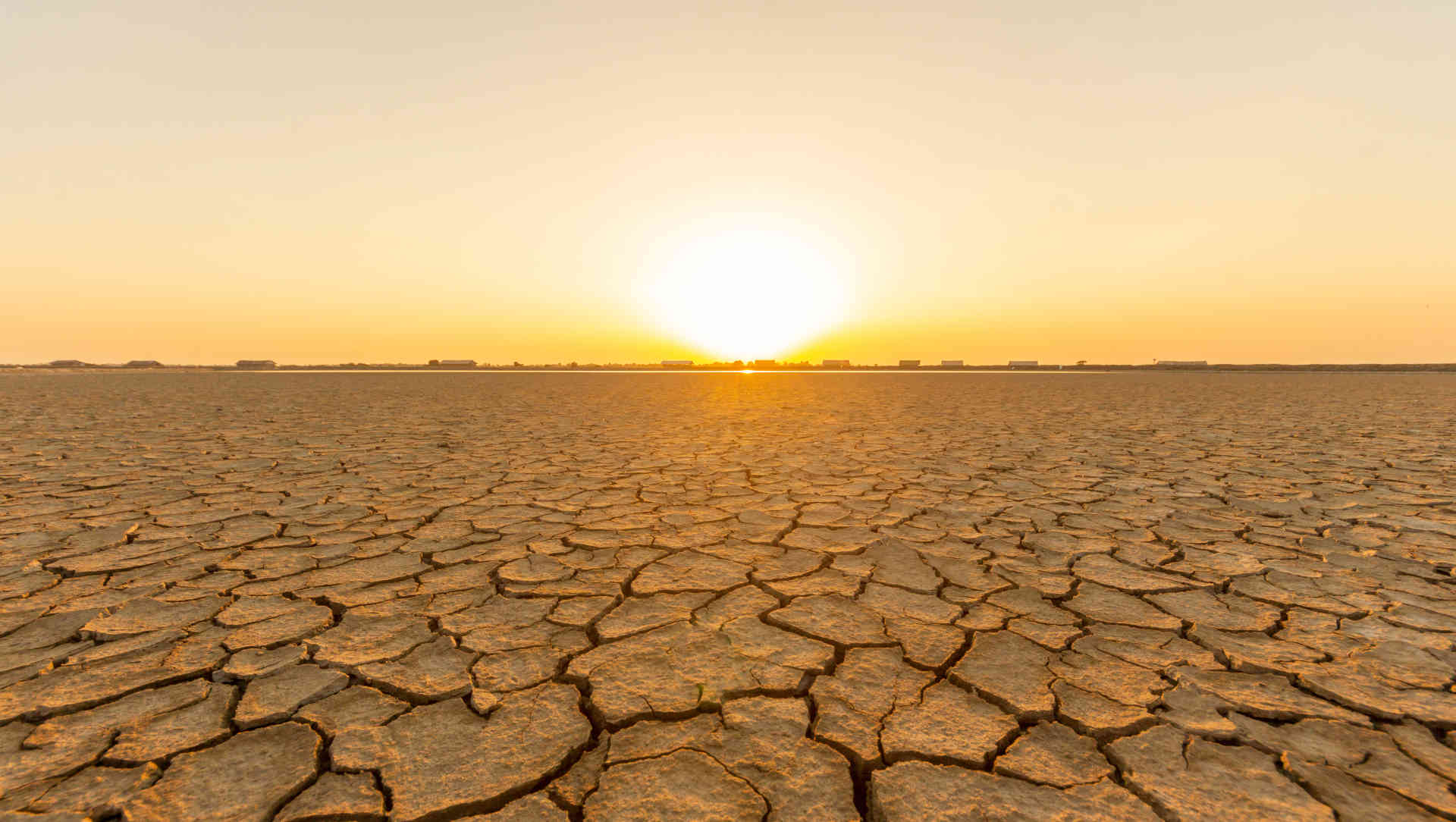 Barren, scorched dry land
