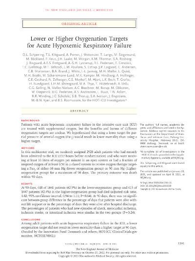 HOT-ICU Trial Manuscript